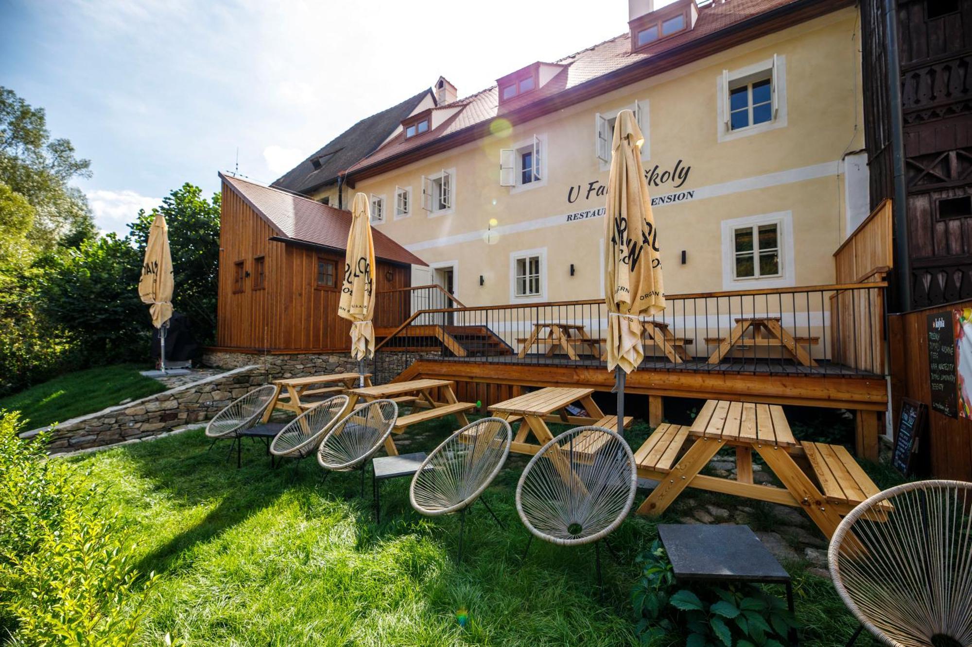 Pension U Farni Skoly Rožmberk nad Vltavou エクステリア 写真