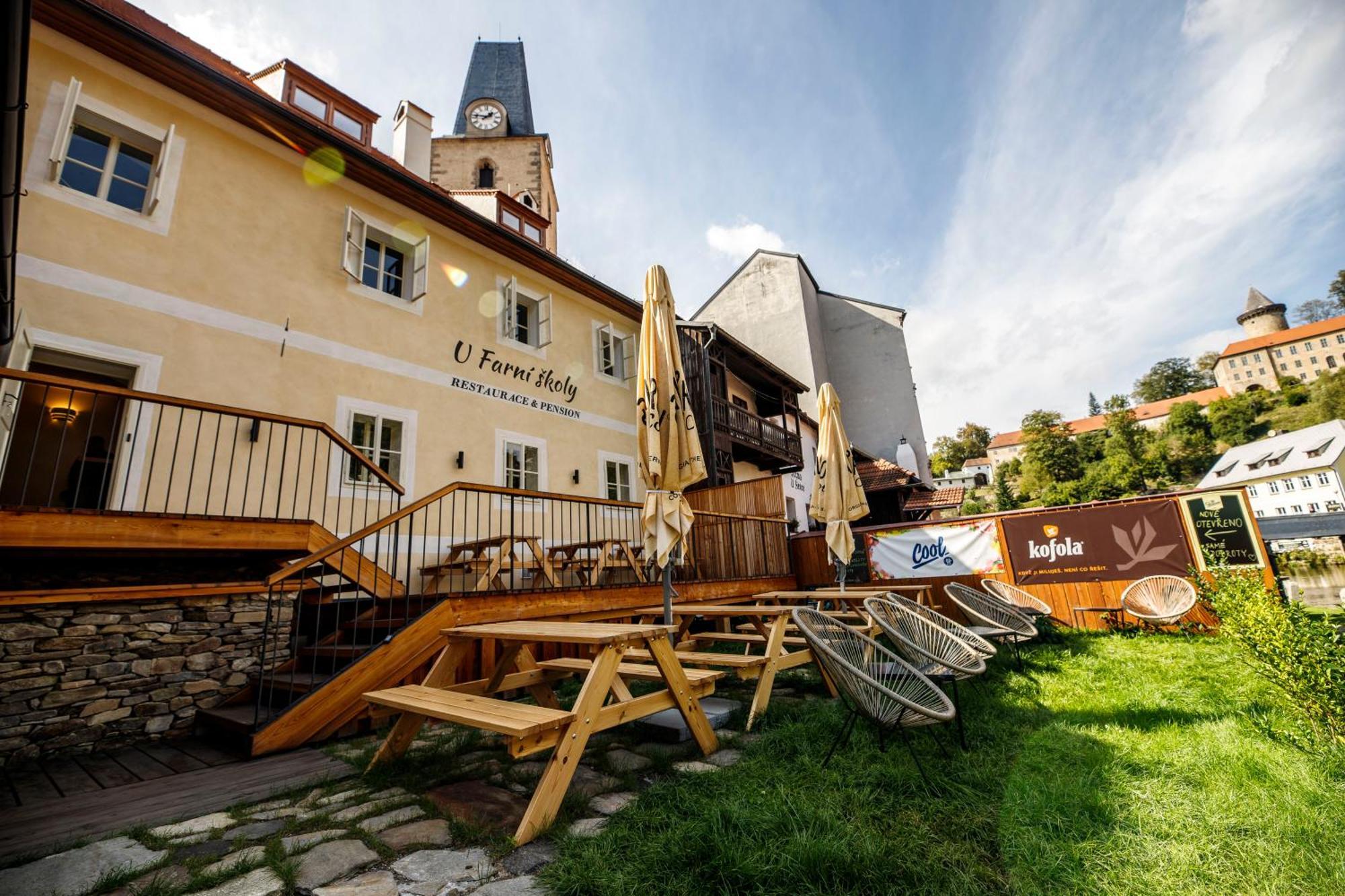 Pension U Farni Skoly Rožmberk nad Vltavou エクステリア 写真